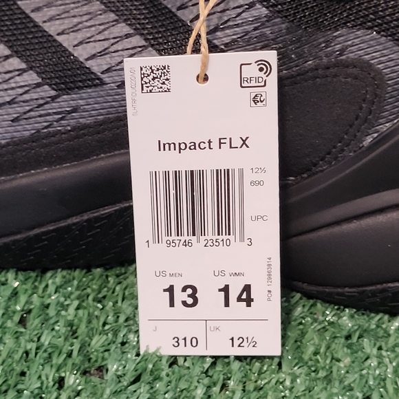 Adidas Impact FLX Tripple Black Low Top Training Sneakers Size 13 Men GZ5050 - Picture 6 of 13